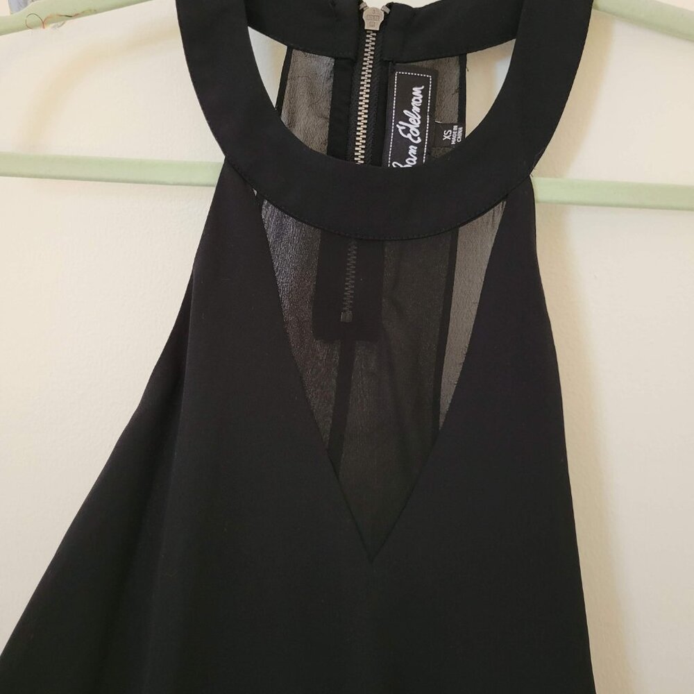 Sam Edelman Black Sheer Halter Top - Picture 2 of 5